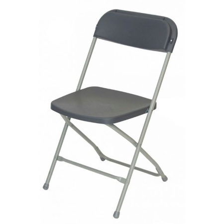 ATLAS COMMERCIAL PRODUCTS TitanPRO™ Plastic Folding Chair, Dark Gray PFC2DGRY